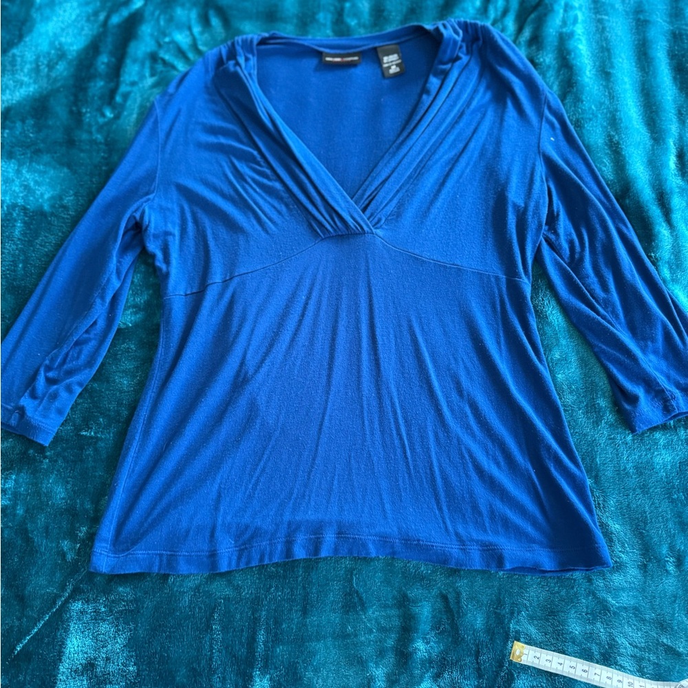 New York & Company Royal Blue Long Sleeve Top